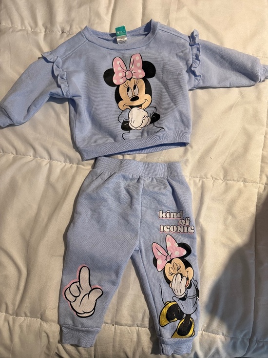 Disney Other - Minnie Mouse - baby girl sweat pant and sweat shirt outfit